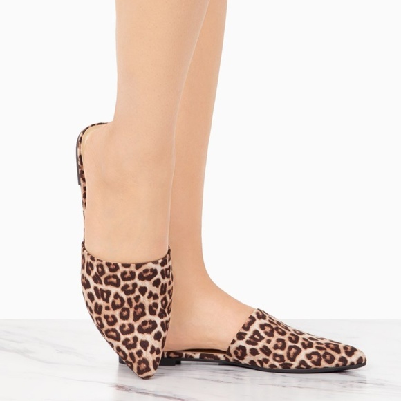Shoeroom21 boutique Shoes - NEW---LADIES SLIP ON FLAT MULES. LEOPARD